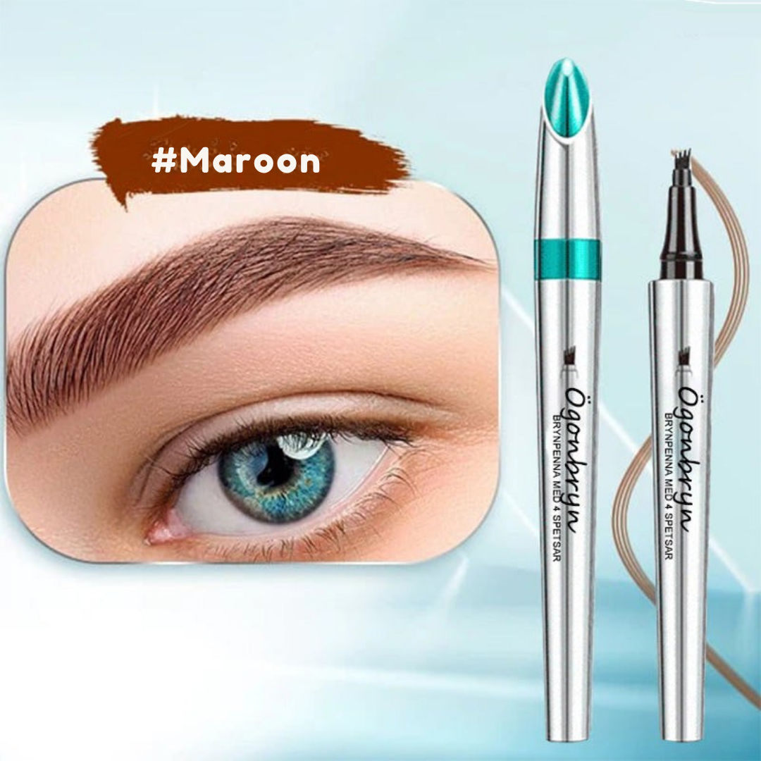 LashPro | 3D Vattentät mikroblading ögonbrynsstift 4 gaffelspets tatueringsstift (2-pack)