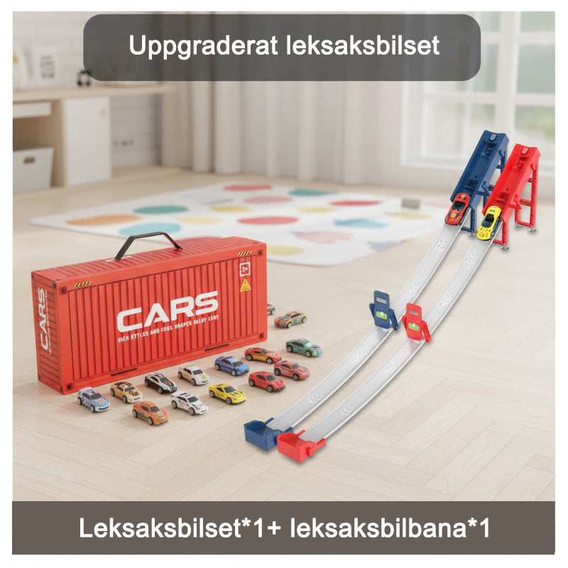 MiniCar MegaSet™🎁 48 mini pullback-bilar med inbyggt garage!