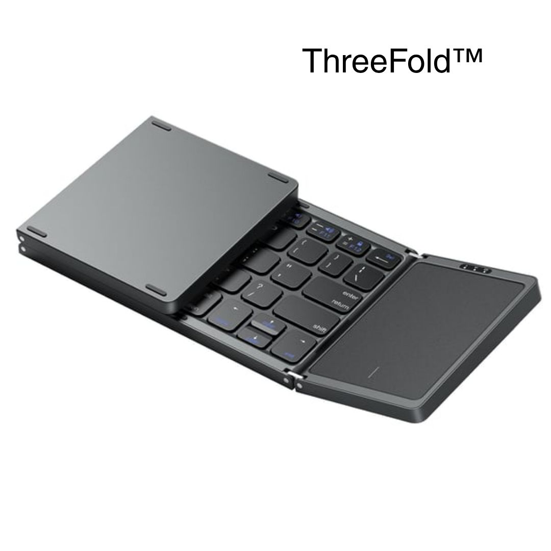 ThreeFold™ | Allt i ett vikbart tangentbord med touchpad.