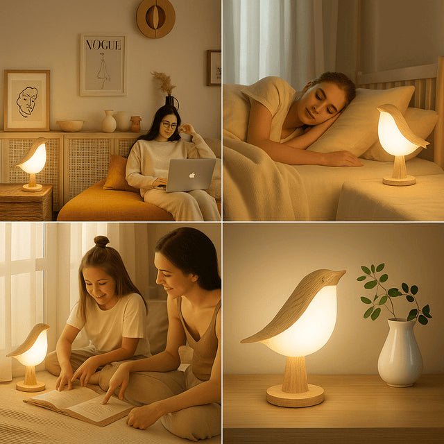 GlowBird™ | Skapa ett varmt sken med en touch av naturens magi