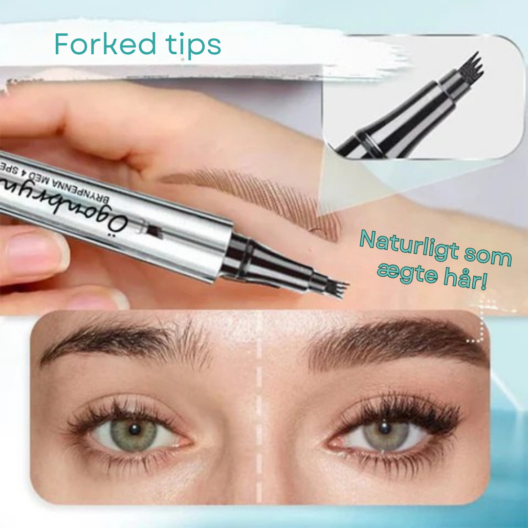 LashPro | 3D Vattentät mikroblading ögonbrynsstift 4 gaffelspets tatueringsstift (2-pack)