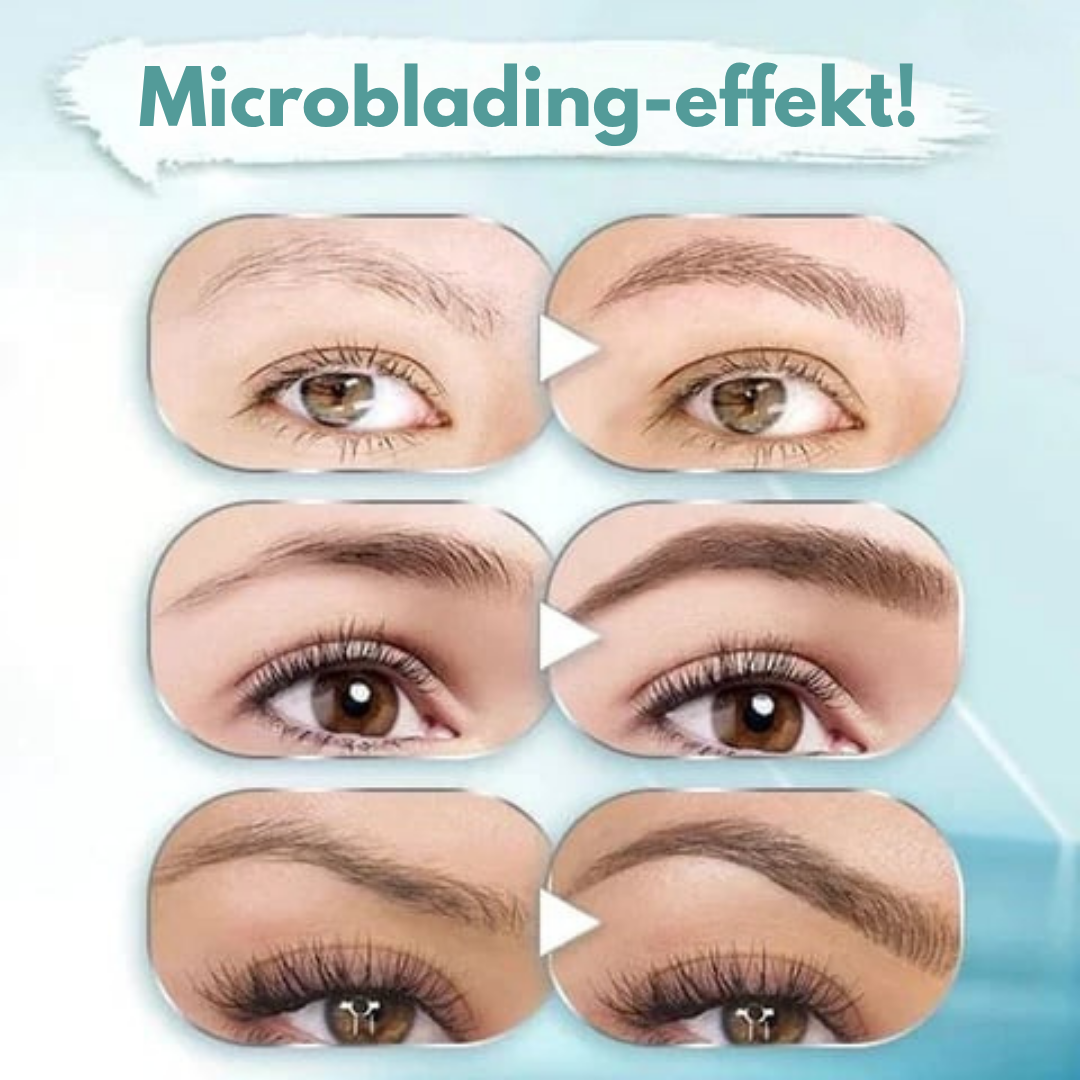LashPro | 3D Vattentät mikroblading ögonbrynsstift 4 gaffelspets tatueringsstift (2-pack)