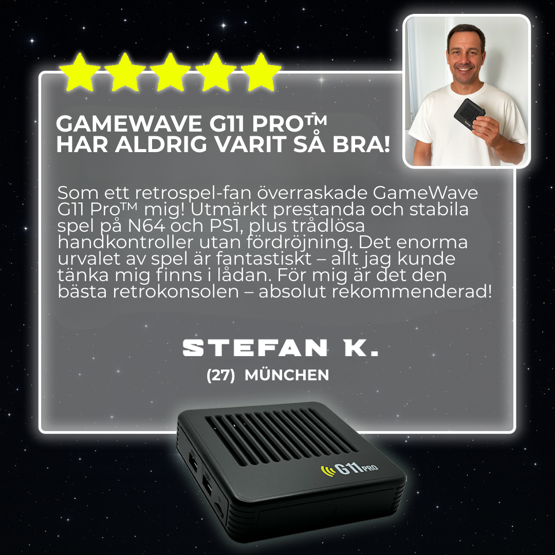 GameRox G11 Pro™ | Återupplev barndomen med retrospel