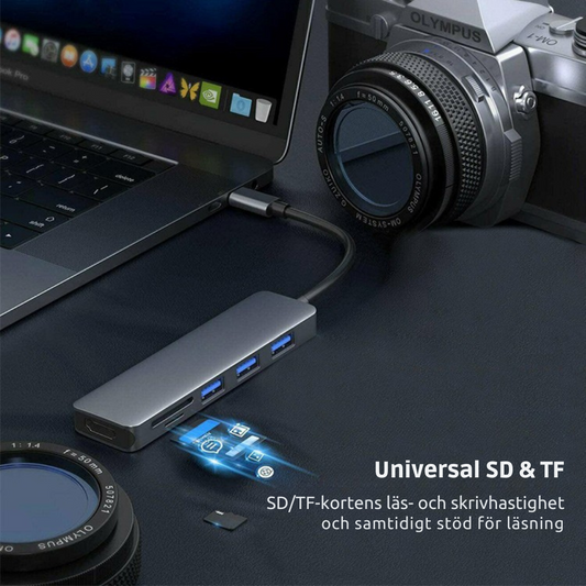 ConnectAll™ | 8-i-2 USB-hub för alla enheter