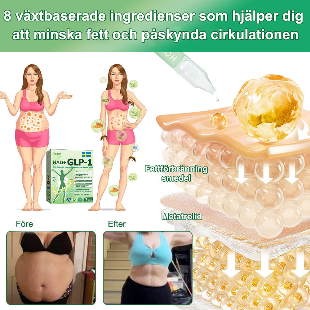 SmartHealth™ NAD+GLP-1 Oral vätska för viktminskning och metabolisk hälsa! Se erbjudandena