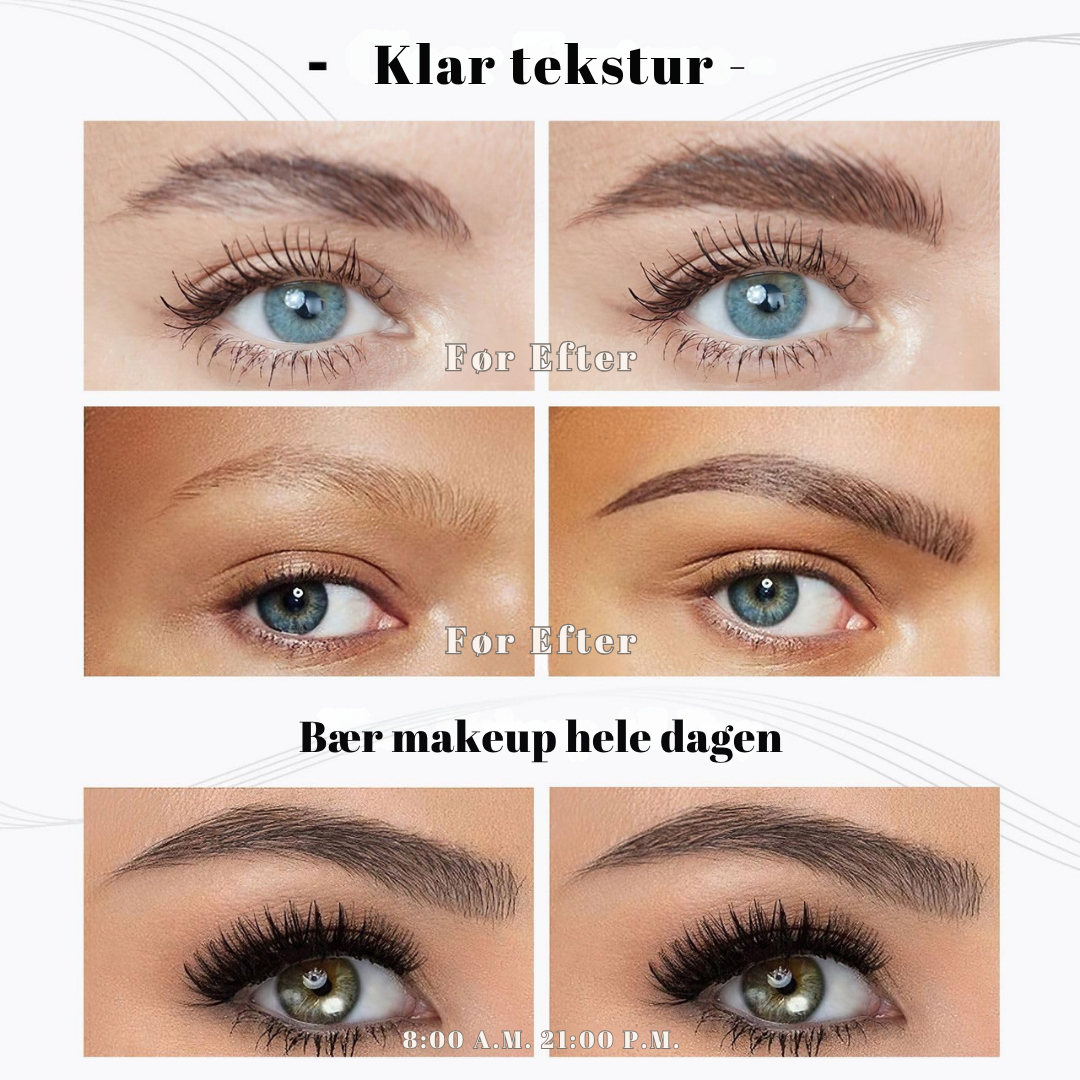 LashPro | 3D Vattentät mikroblading ögonbrynsstift 4 gaffelspets tatueringsstift (2-pack)