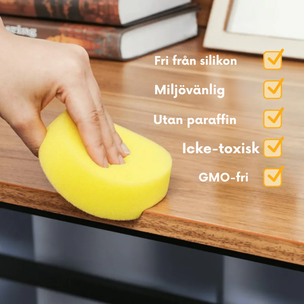 BeeWax | Förnya dina trämöbler utan att renovera + Gratis svamp. 50-70% RABATT!