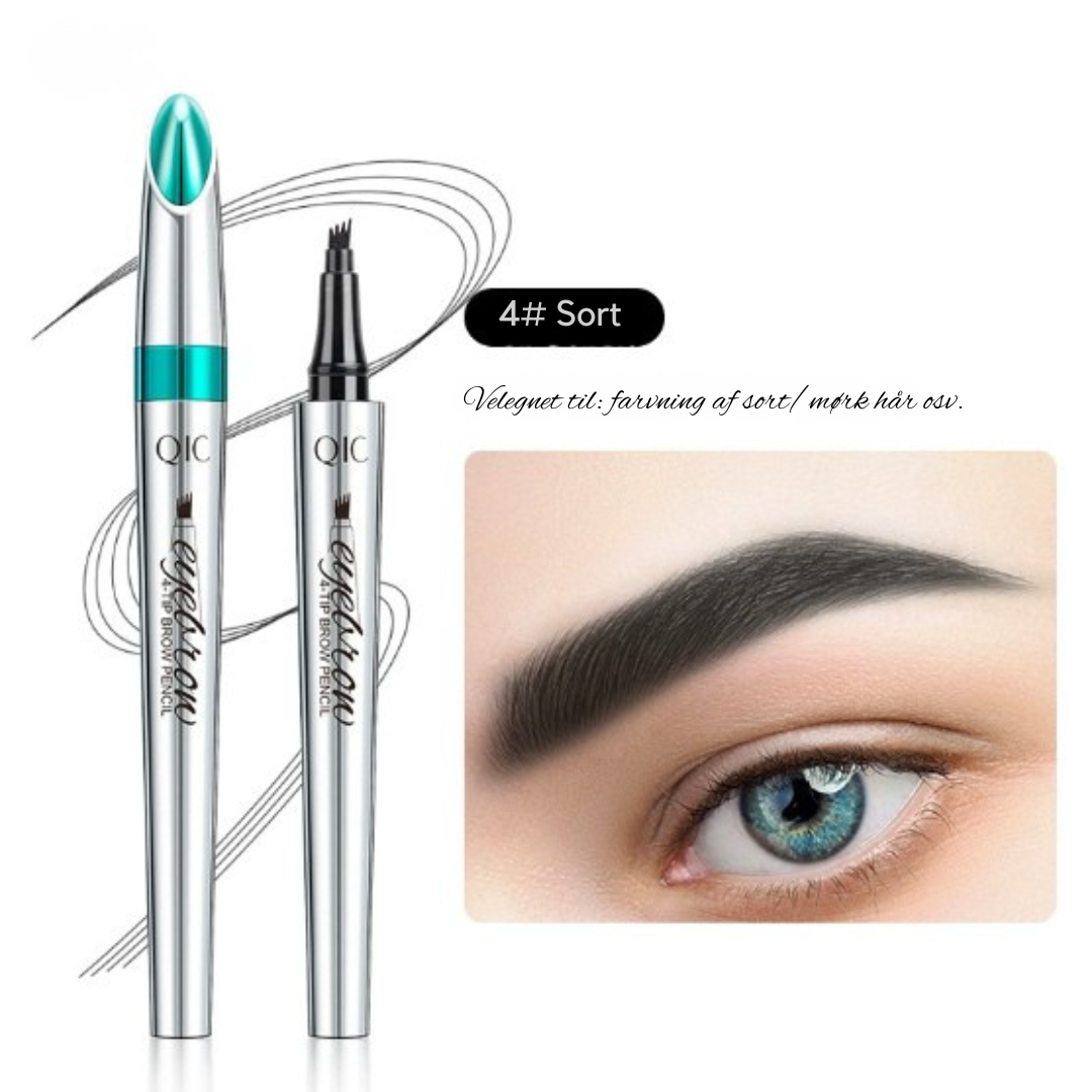 LashPro | 3D Vattentät mikroblading ögonbrynsstift 4 gaffelspets tatueringsstift (2-pack)