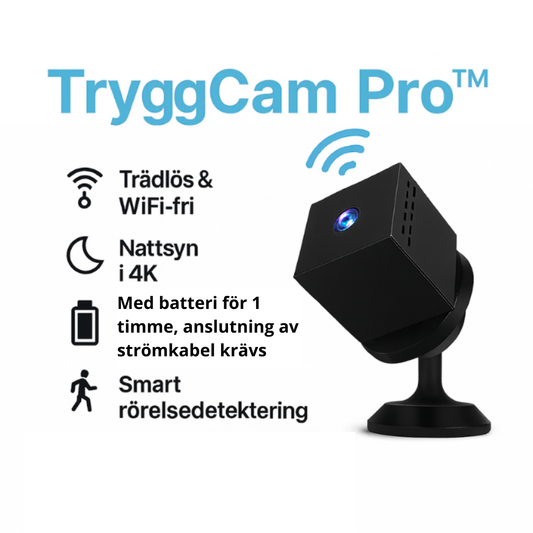 TryggCam Pro™ | Den smarta säkerhetskameran