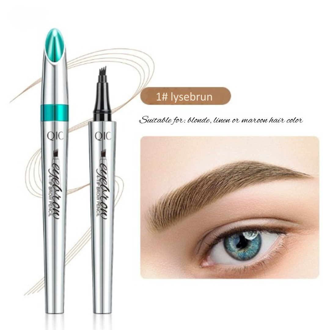 LashPro | 3D Vattentät mikroblading ögonbrynsstift 4 gaffelspets tatueringsstift (2-pack)