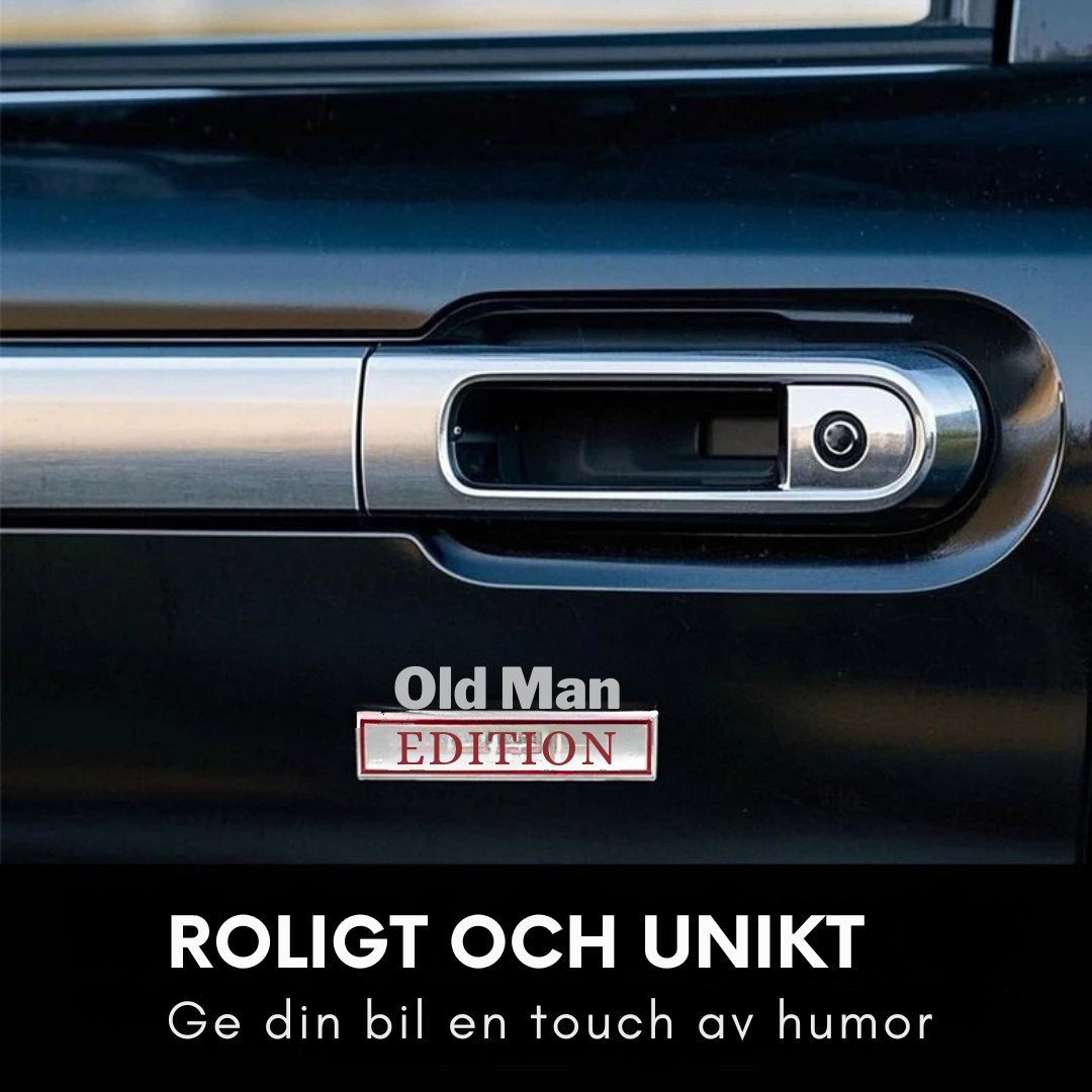OldManEdition™ | Rolig emblem för din bil