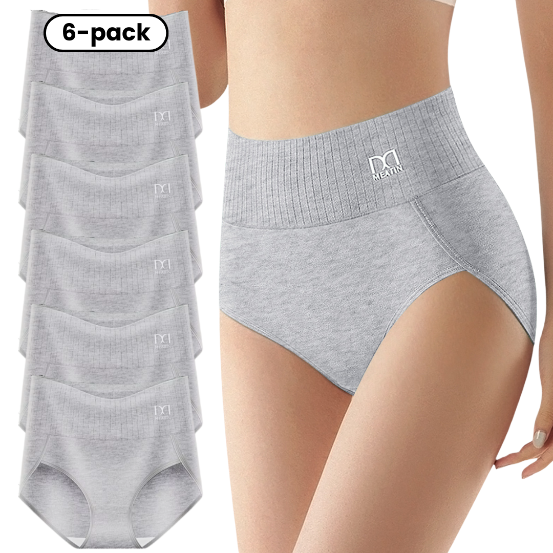 Avera ™ | 6-pack Andas & Bekväma Höga Midjetrosor med Magstöd
