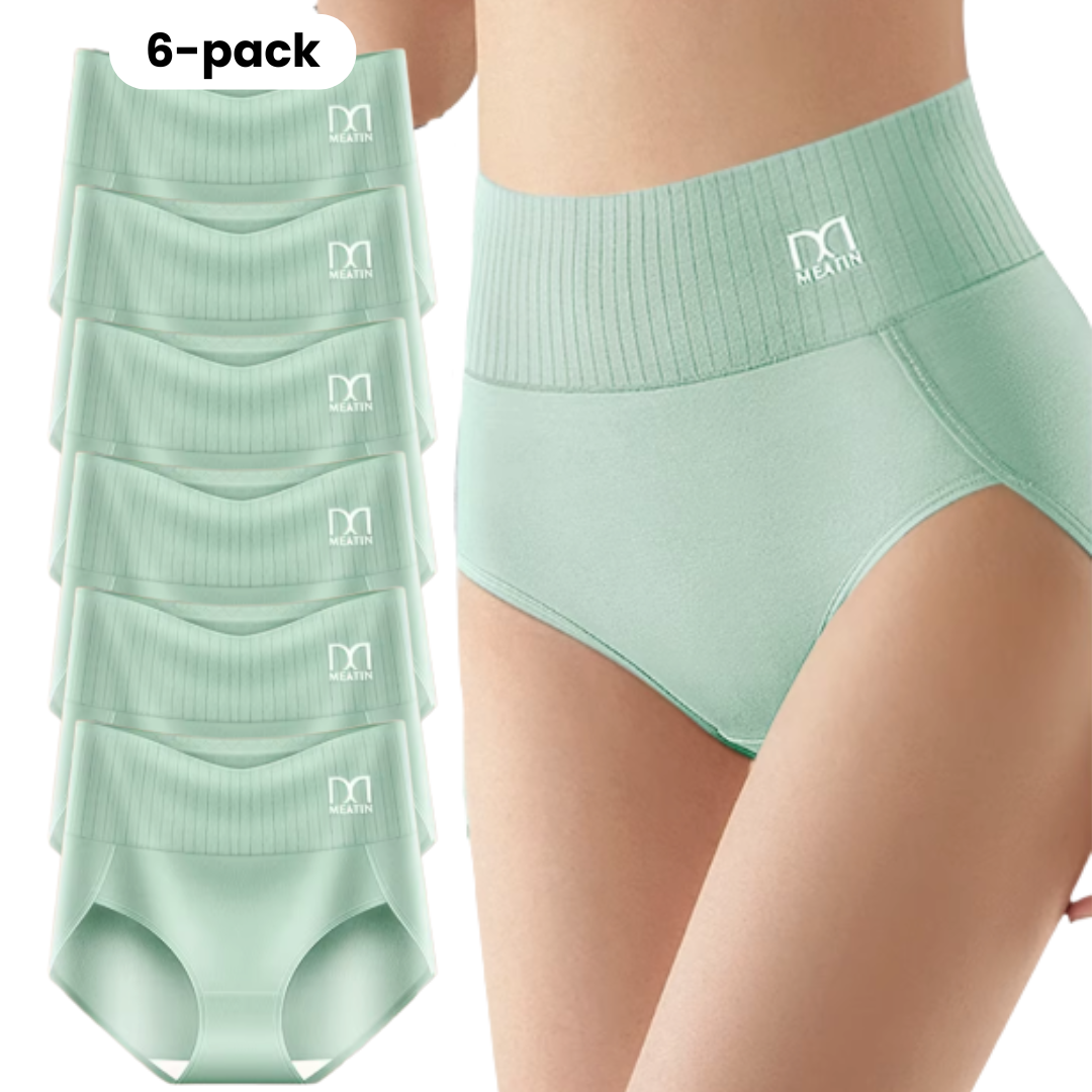 Avera ™ | 6-pack Andas & Bekväma Höga Midjetrosor med Magstöd