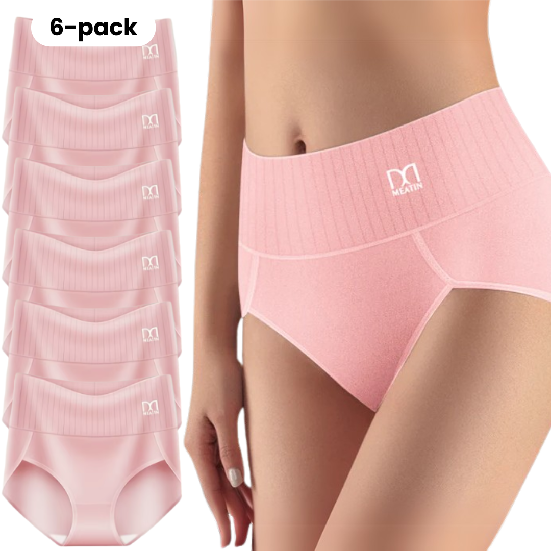 Avera ™ | 6-pack Andas & Bekväma Höga Midjetrosor med Magstöd