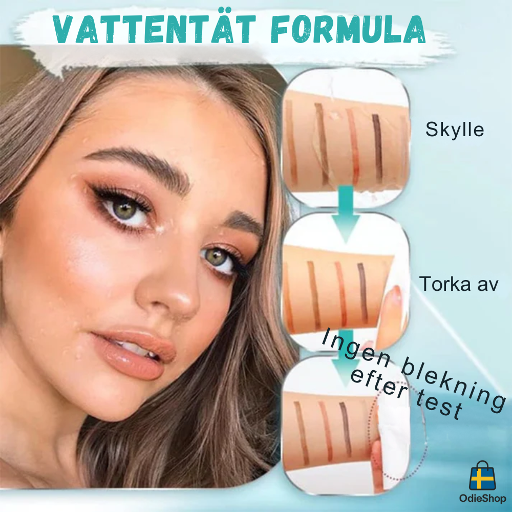 LashPro | 3D Vattentät mikroblading ögonbrynsstift 4 gaffelspets tatueringsstift (2-pack)