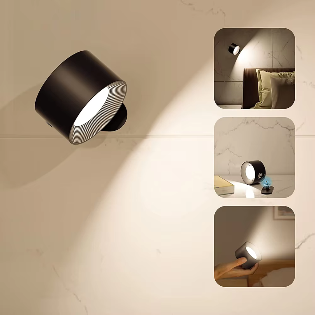 SkanDesignLight™ – sladdlös, uppladdningsbar och fjärrstyrd vägglampa i skandinavisk design