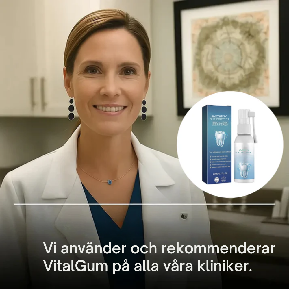 VitalGum™ | Synlig förbättring av tandköttet!