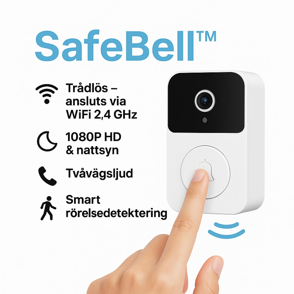 Tring Doorbell™ | Videodörrklocka för trygghet hemma