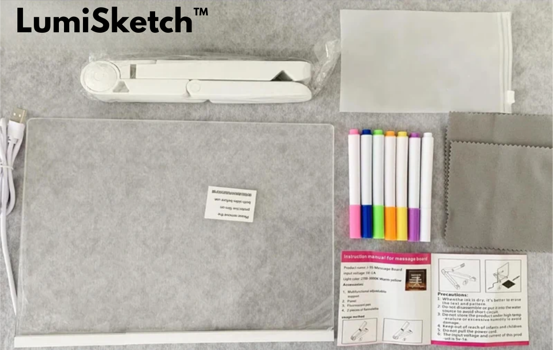 LumiSketch™ | Lysande LED-ritbräda för barn