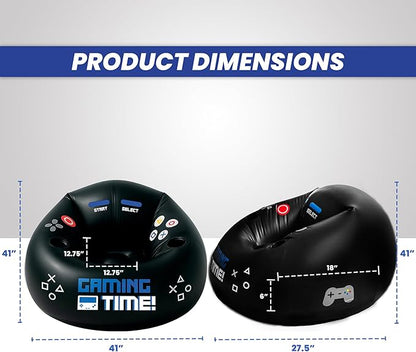 ThroneOfGames™ | Uppblåsbar Gamingfåtölj