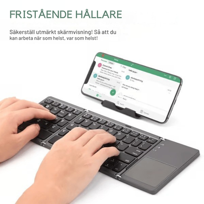 ThreeFold™ | Allt i ett vikbart tangentbord med touchpad.