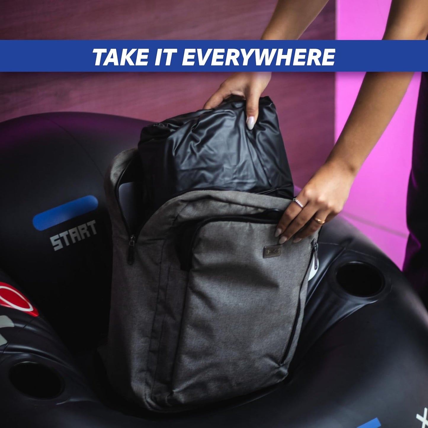 ThroneOfGames™ | Uppblåsbar Gamingfåtölj