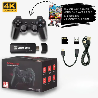 Golden90s Console™ | Återupplev din barndom med tusentals klassiska spel, inga nedladdningar behövs, bara koppla in och spela!