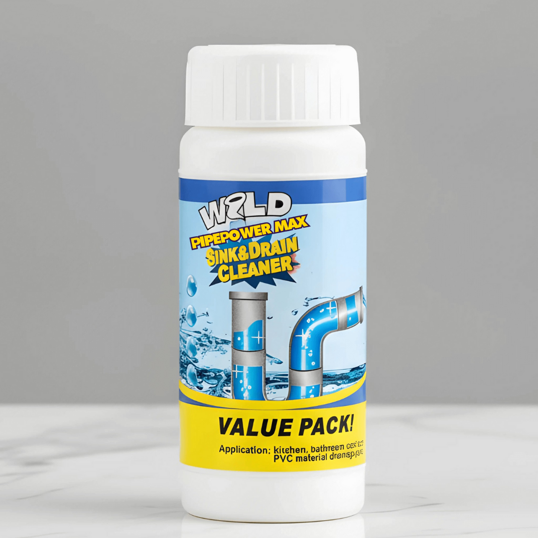 PipePower Max™ |  Kraftfull rör- och avloppsrensare för kök & badrum