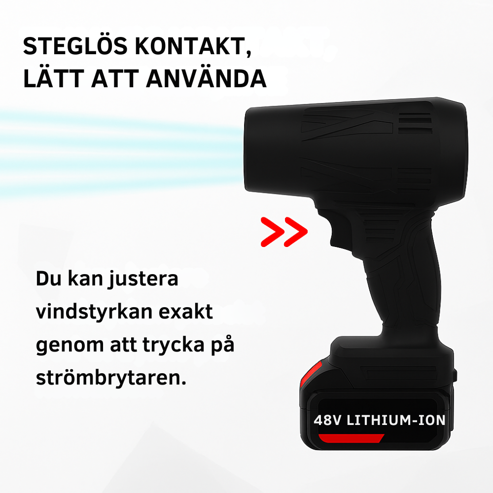LeafBlowerCompact™ – Trådlös städning på sekunder.