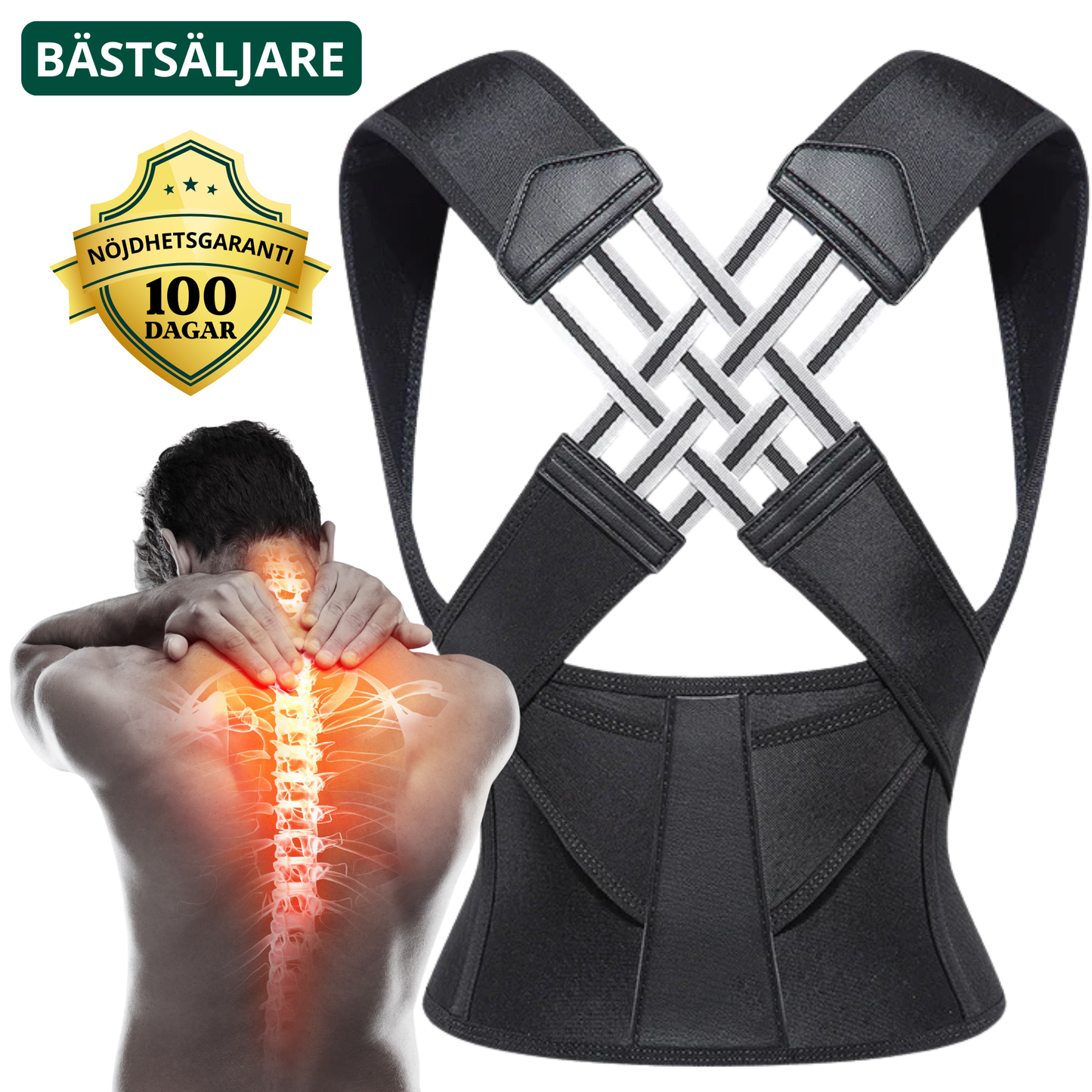 SpineEase™ | Lindra ryggont & stå rak med stolthet