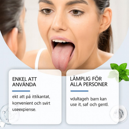 MouthCare™ | Säg adjö till beläggningar på tungan, dålig lukt och bakterier
