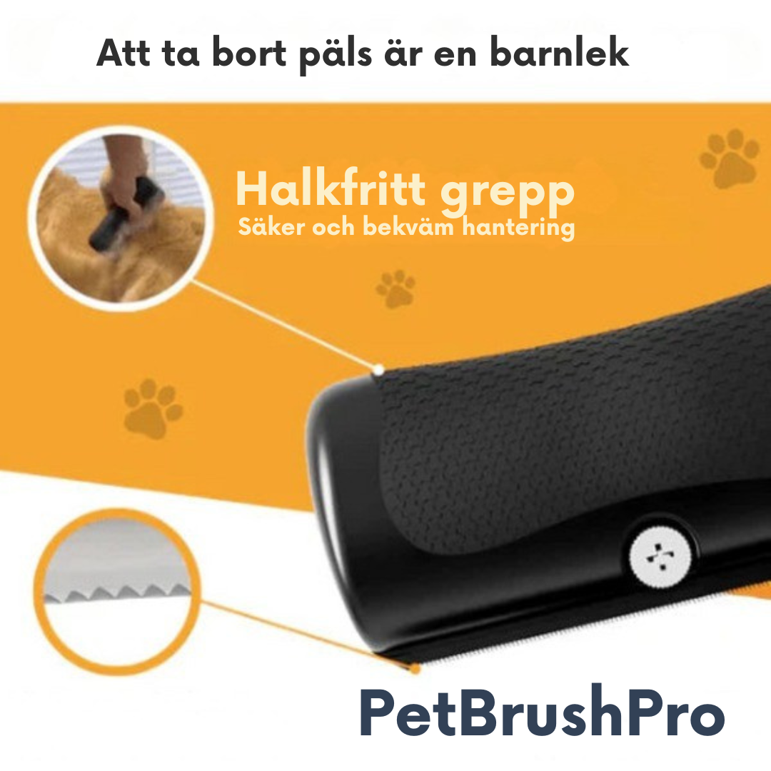 PetBrushPro™ | Borsten som tar bort löst hår på sekunder