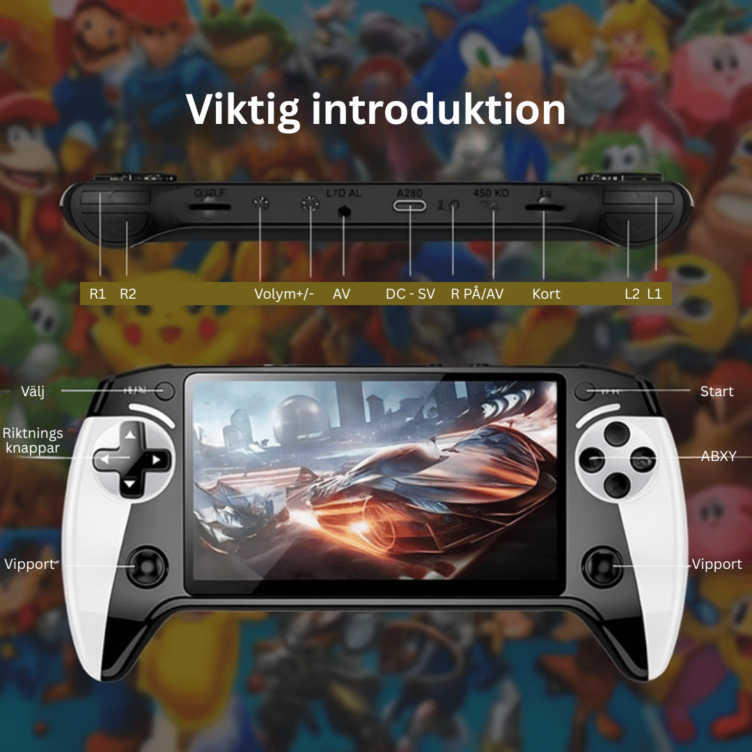 X9 Handheld | 🎮 Ta tillbaka 90-talet – Spela över 2 000 retrospel när som helst, var som helst!