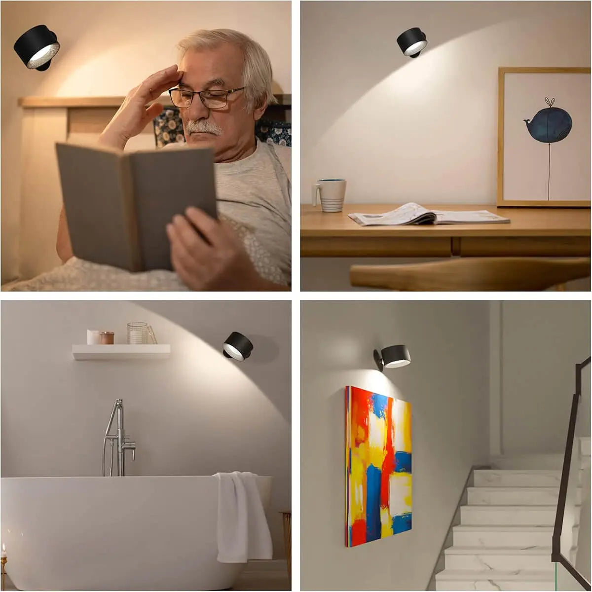SkanDesignLight™ – sladdlös, uppladdningsbar och fjärrstyrd vägglampa i skandinavisk design