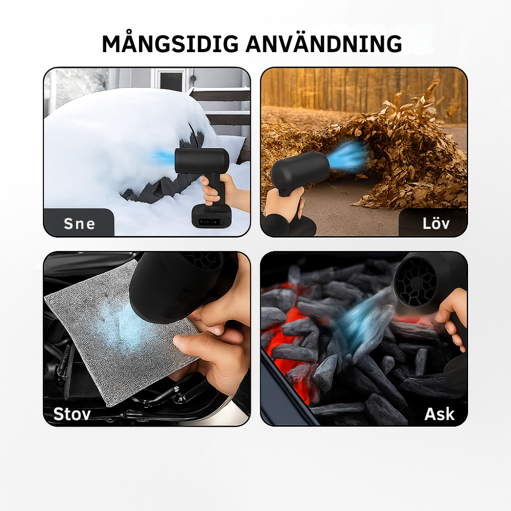 LeafBlowerCompact™ – Trådlös städning på sekunder.