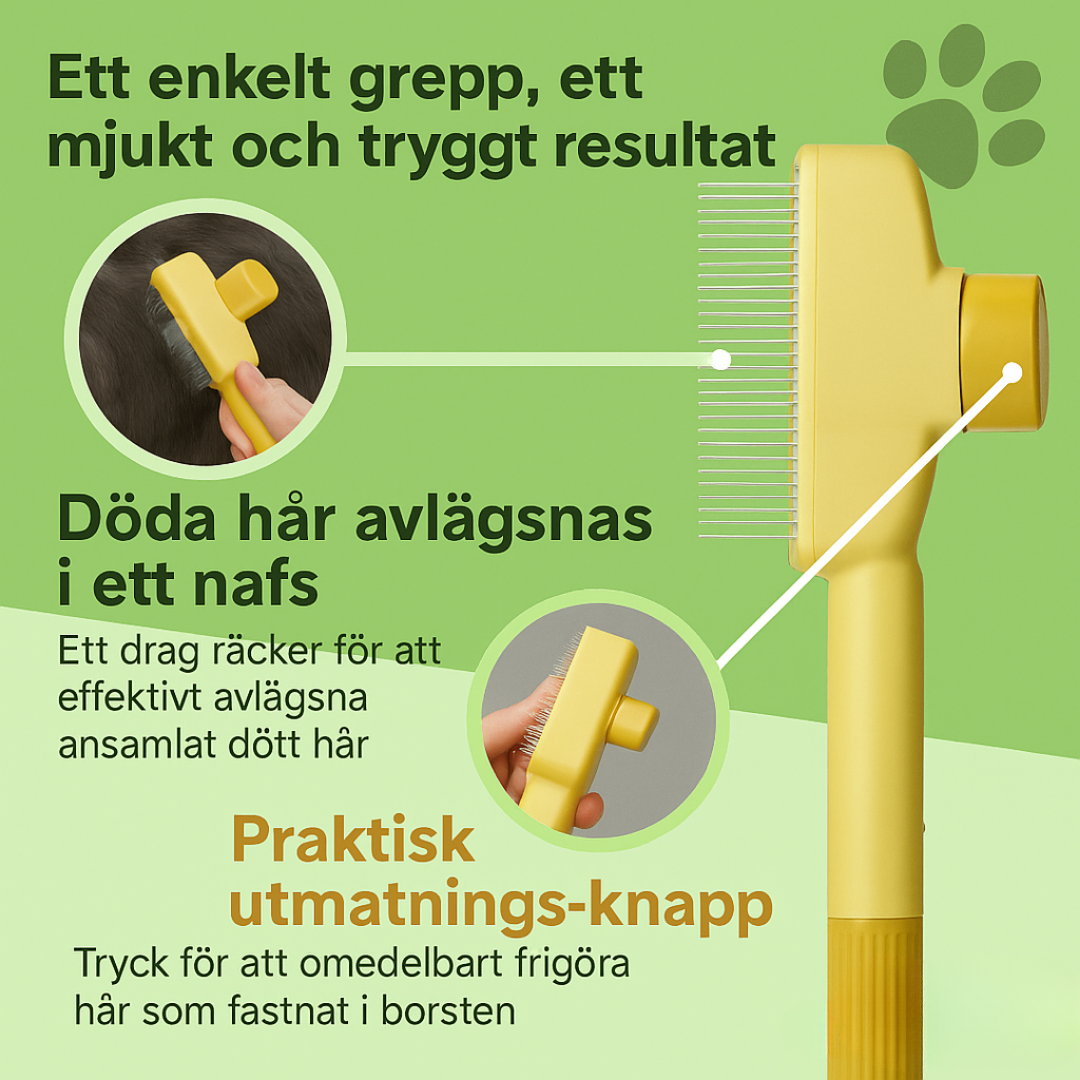 CatGroom™ | Borsten som tar bort underull utan kämpande
