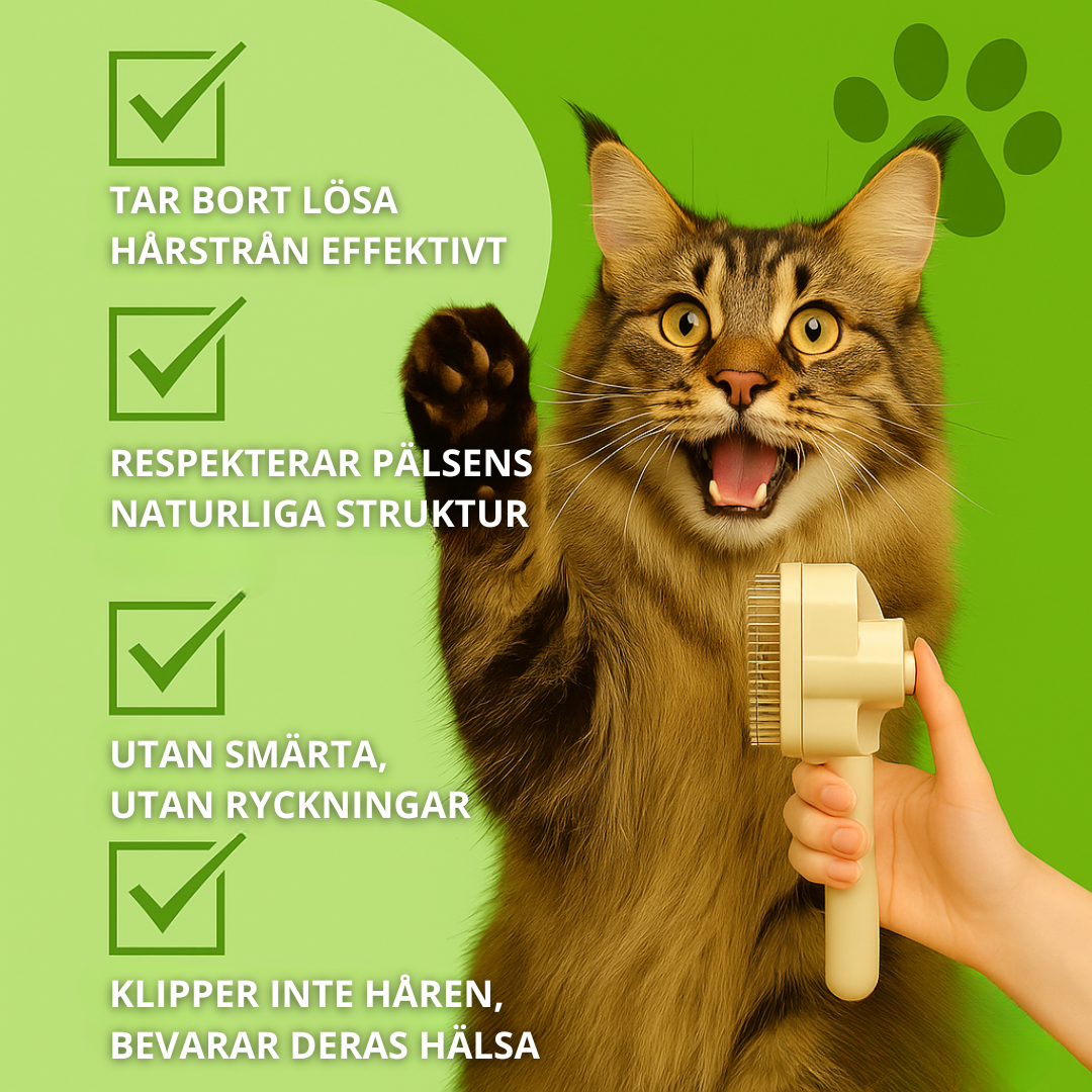 CatGroom™ | Borsten som tar bort underull utan kämpande