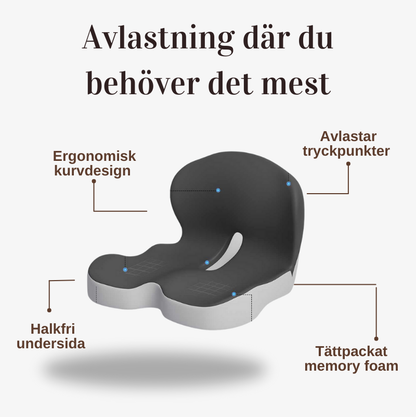 SitRelief™ | Lugnande avlastning för rygg, höfter och svanskota