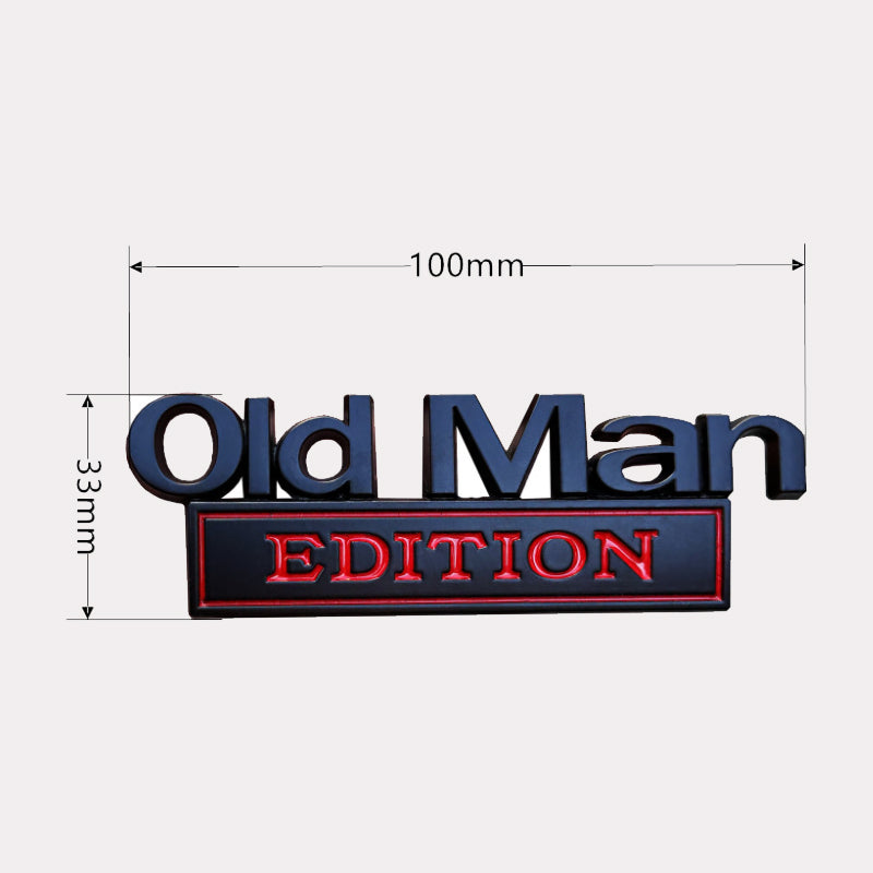 OldManEdition™ | Rolig emblem för din bil
