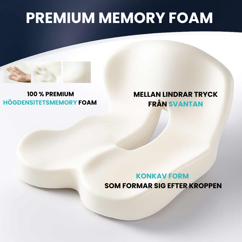 SitRelief™ | Lugnande avlastning för rygg, höfter och svanskota