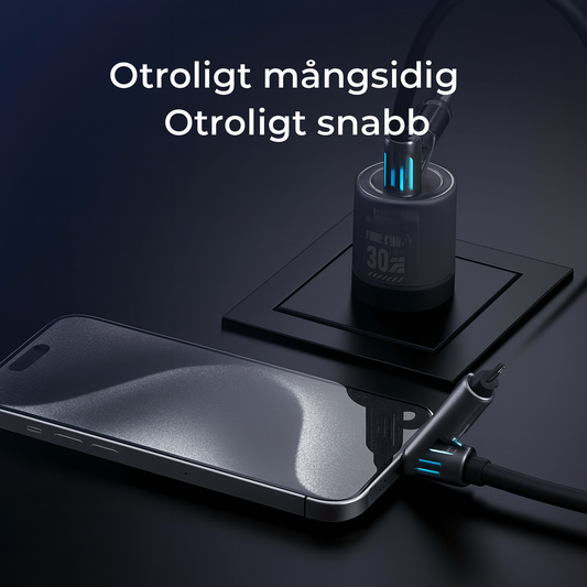LaddaAllt 4-i-1™ | En kabel för allt – enkel laddning överallt