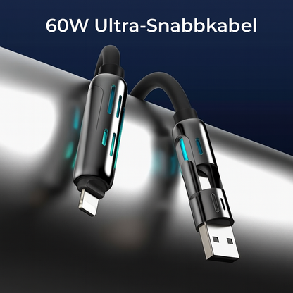 LaddaAllt 4-i-1™ | En kabel för allt – enkel laddning överallt