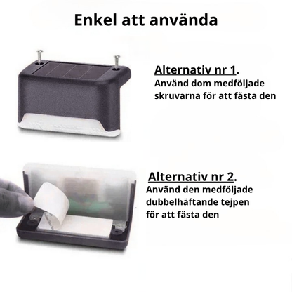 StairLight™ | Stämningsfulla utomhuslampor för trappor, kanter, balkongen eller staket (1+1 GRATIS)