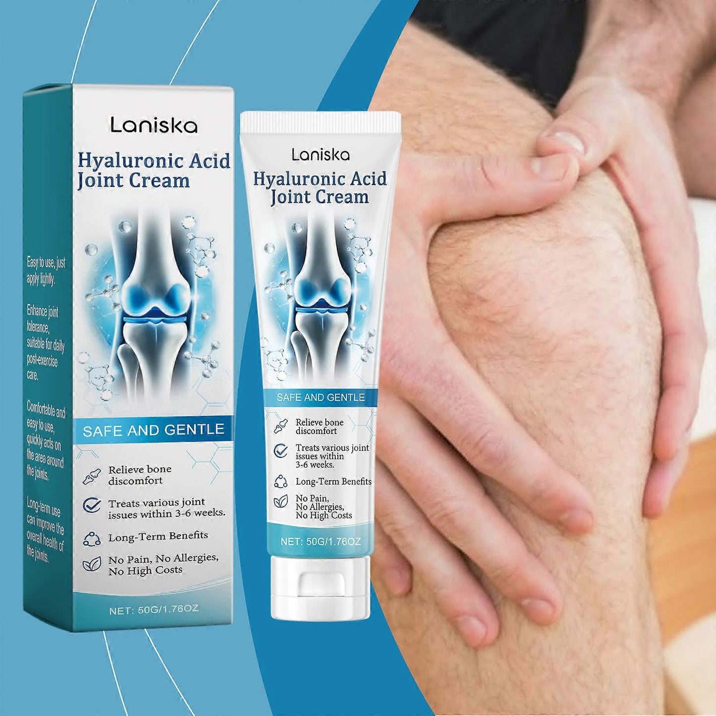 JointCream™ | Hyaluronsyra ledkräm. 1+1 GRATIS eller 2+3 GRATIS med extra rabatt!