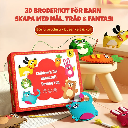 Broderikit DIYKids - gör-det-själv-sy-kit för barn