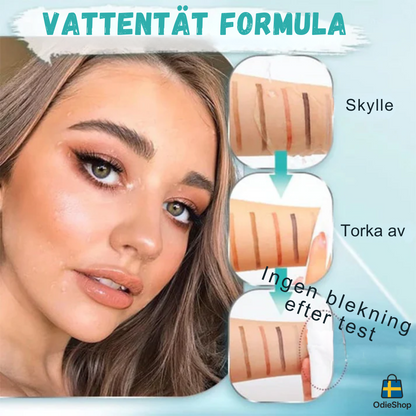 LashPro | 3D Vattentät mikroblading ögonbrynsstift 4 gaffelspets tatueringsstift (2-pack)