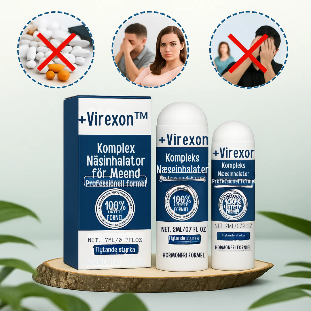Virexon™ | Inhalator - Stenhårde erektioner på 5 minutter – utan piller! 1+1 GRATIS!