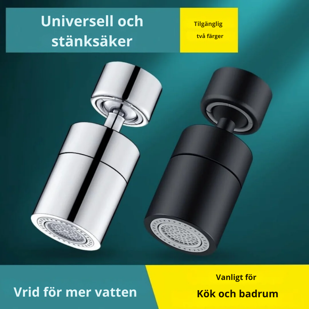 FlowFlex™ | 360-graders kranutlopp med kraftfull jet och spray!