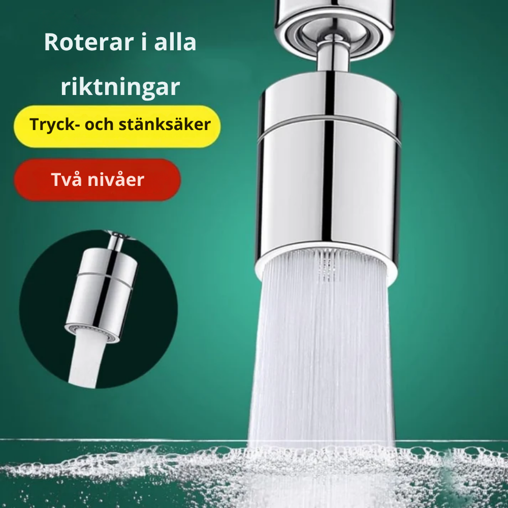 FlowFlex™ | 360-graders kranutlopp med kraftfull jet och spray!