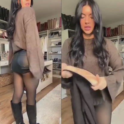 HotPanty™ | Transparenta Fleece-Strumpbyxor